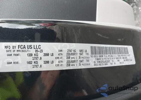 2020 Chrysler Pacifica Touring из США, поврежденный, VIN 2C4RC1FG1LR113572